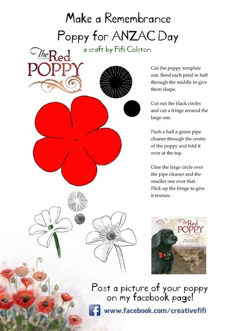 anzac day poppies template